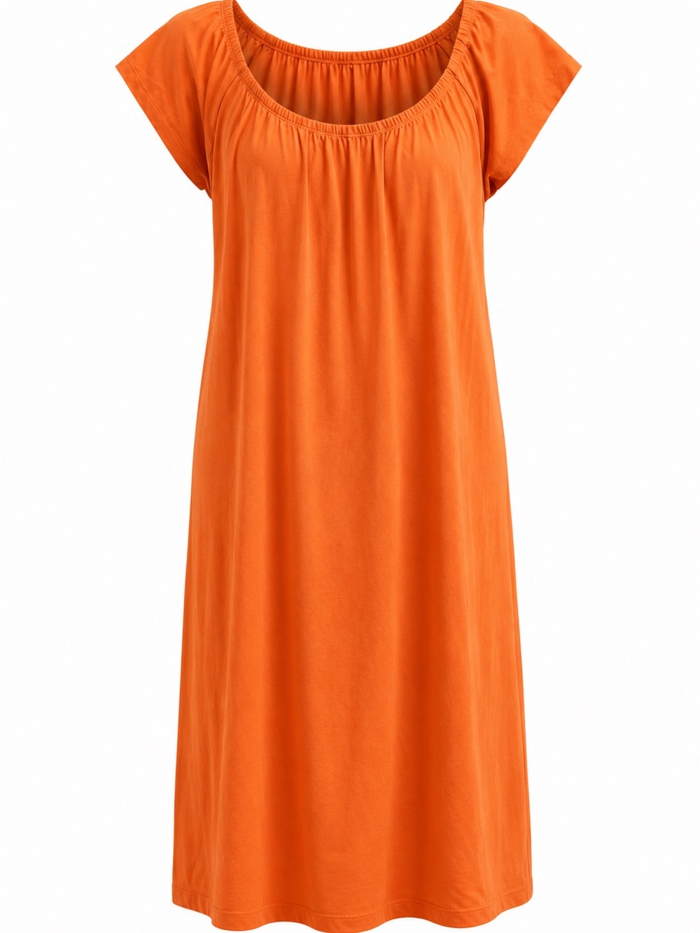 Fashion Nova Vibrant Orange Midi Dress